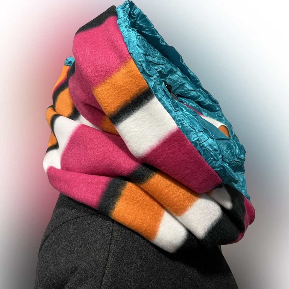 Bright Stripes Double Sided Adult Infinity Scarf